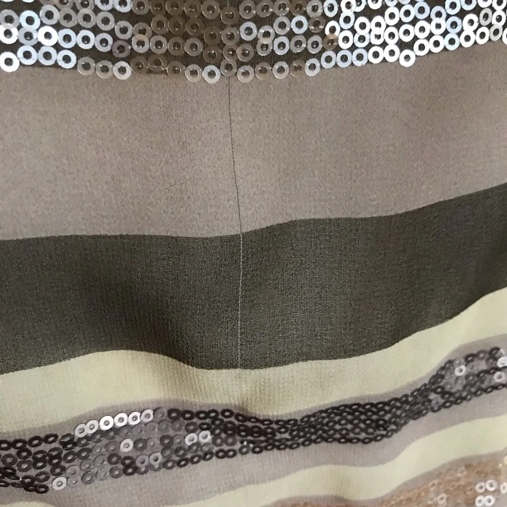 Express! Striped and Sequined Tank Top - Picture 6 of 9